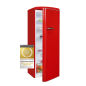 EXQUISIT RKS325-V-H-160F rot Kühlschrank (128,00 kWh/Jahr, F, 1440 mm hoch, Rot)