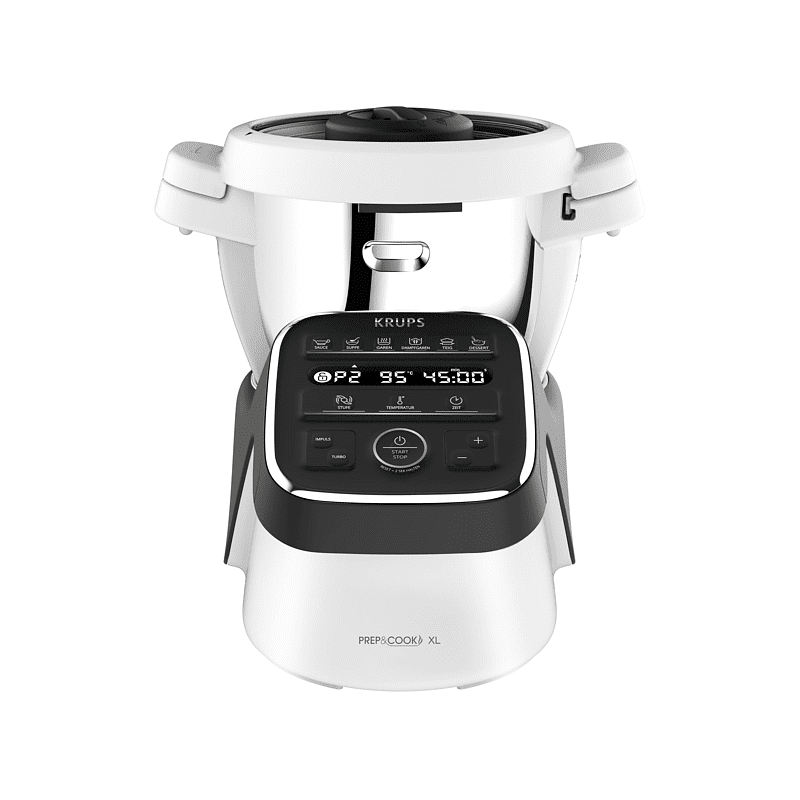 KRUPS HP50A8 Prep&Cook XL Küchenmaschine mit Kochfunktion Weiß