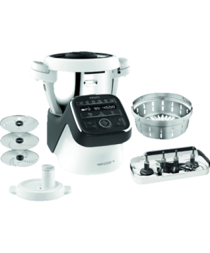 KRUPS HP50A8 Prep&Cook XL Küchenmaschine mit Kochfunktion Weiß