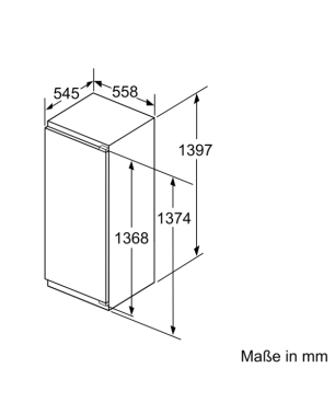 SIEMENS KI51RADE0 iQ500 Kühlschrank (E, 1397 mm hoch, k.A.)