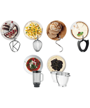 KENWOOD Titanium Chef Patissier XL KWL90.124SI Küchenmaschine Silbe...