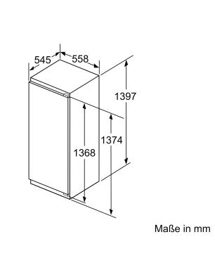 BOSCH KIL52AFE0 Serie 6 Kühlschrank (E, 1397 mm hoch, k.A.)