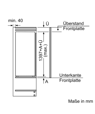BOSCH KIL52AFE0 Serie 6 Kühlschrank (E, 1397 mm hoch, k.A.)