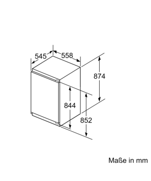 SIEMENS KI21RADD0 Kühlschrank (D, 874 mm hoch, k. A.)