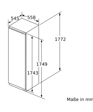 SIEMENS KI82LADE0 Kühlschrank (E, 1772 mm hoch, k. A.)