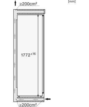 MIELE K 7744 E Kühlschrank (E, 1770 mm hoch, Weiß)