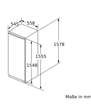 BOSCH KIL72AFE0 Serie 6 Kühlschrank (E, 1577 mm hoch, k.A.)