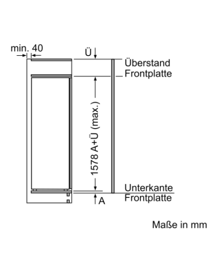 BOSCH KIL72AFE0 Serie 6 Kühlschrank (E, 1577 mm hoch, k.A.)