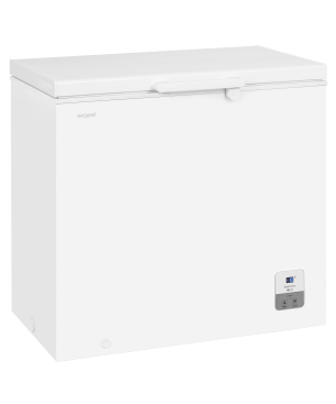 EXQUISIT GT200-HE-010E weiss Gefriertruhe (E, 195,00 kWh/Jahr, 182,0 Liter, 842 mm hoch)