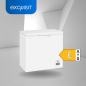 EXQUISIT GT200-HE-010E weiss Gefriertruhe (E, 195,00 kWh/Jahr, 182,0 Liter, 842 mm hoch)