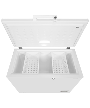 EXQUISIT GT320-HE-040E weiss Gefriertruhe (E, 235,02 kWh/Jahr, 308 Liter, 850 mm hoch)