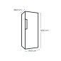 EXQUISIT GS231-NF-H-040D weiss Gefrierschrank (D, 1430 mm hoch)