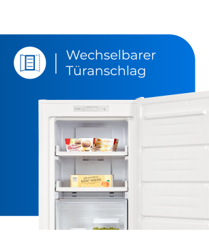 EXQUISIT GS231-NF-H-040D weiss Gefrierschrank (D, 1430 mm hoch)