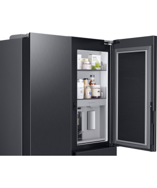 SAMSUNG RH69B8021B1/EG Side-by-Side (E, 1780 mm hoch, Premium Black Steel/Urban Silver)