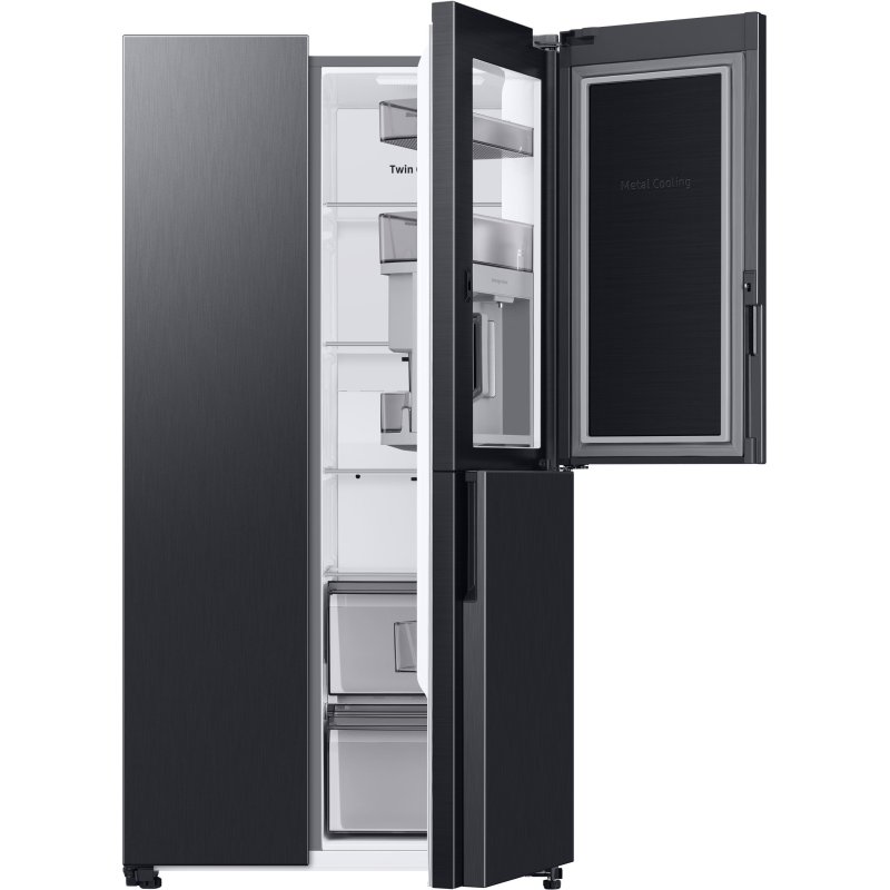 SAMSUNG RH69B8921B1/EG Side-by-Side (E, 1780 mm hoch, Premium Black Steel/Urban Silver)