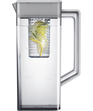 SAMSUNG RH69B8021B1/EG Side-by-Side (E, 1780 mm hoch, Premium Black Steel/Urban Silver)