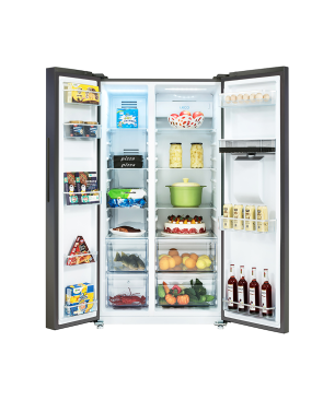 CHIQ FSS559NEI42D Side-by-Side (323 kWh/Jahr, E, 177,00 cm hoch, Schwarz)