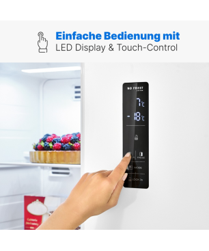 BOMANN SBS 7344 Side-by-Side (E, 177 cm hoch, Weiß)