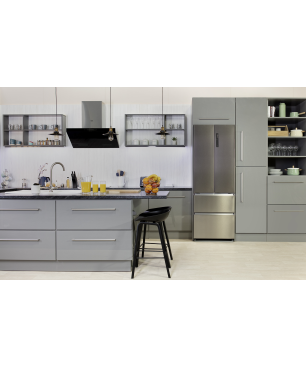 HAIER HB20FPAAA French Door (E, 2005 mm hoch, Edelstahl)