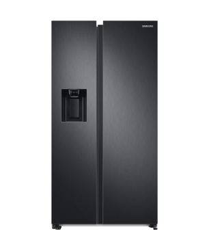 SAMSUNG RS6GA8521B1/EG Side-by-Side (E, 351 kWh, 1780 mm hoch, Premium Black Steel)
