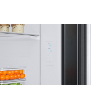 SAMSUNG RS6GA8521B1/EG Side-by-Side (E, 351 kWh, 1780 mm hoch, Premium Black Steel)