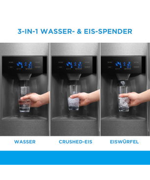 MIDEA KS-EIX 6.23 Kühl-/Gefrierkombination (E, 1765 mm hoch, Inox)