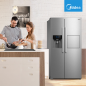 MIDEA KS-EIX 6.23 Kühl-/Gefrierkombination (E, 1765 mm hoch, Inox)