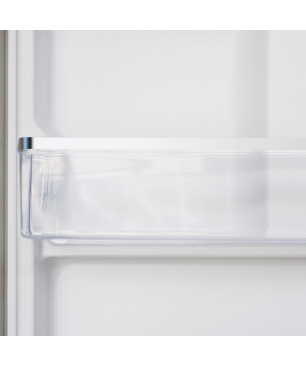 HOOVER HSC818EXWD Kühl-Gefrierkombination Side-by-Side (E, 183 cm hoch, Edelstahl)