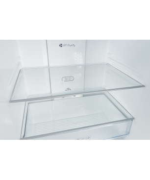 EXQUISIT FD430-140-030F inoxlook Kühlgefrierkombination (281,08 kWh/Jahr, F, 1810 mm hoch, Edelstahloptik)