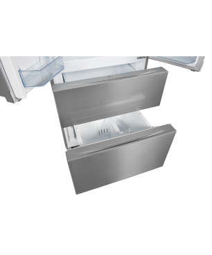 EXQUISIT FD430-140-030F inoxlook Kühlgefrierkombination (281,08 kWh/Jahr, F, 1810 mm hoch, Edelstahloptik)