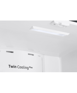 SAMSUNG RF5GA5202B1/EG French Door (F, 1776 mm hoch, Premium Black Steel/Urban Silver)