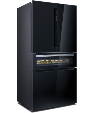 SIEMENS KF96RSBEA iQ700 French Door (E, 1830 mm hoch, Schwarz)