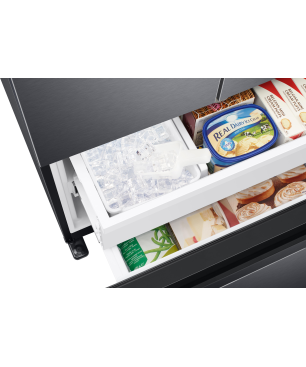 SAMSUNG RF5GA5202B1/EG French Door (F, 1776 mm hoch, Premium Black Steel/Urban Silver)