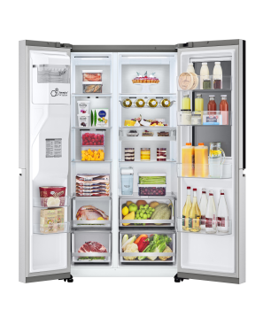 LG GSXV91BSAE Side-by-Side (E, 1790 mm hoch, Brushed Steel)