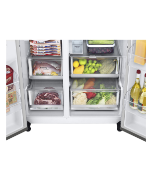 LG GSXV91BSAE Side-by-Side (E, 1790 mm hoch, Brushed Steel)