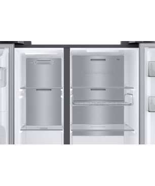 SAMSUNG RS6GA884CS9/EG Side-by-Side (C, 1780 mm hoch, Edelstahl Look/Silber)