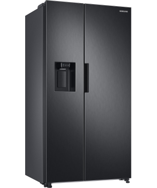 SAMSUNG RS6JA8811B1/EG Side-by-Side (E, 1780 mm hoch, Premium Black Steel/Schwarz)