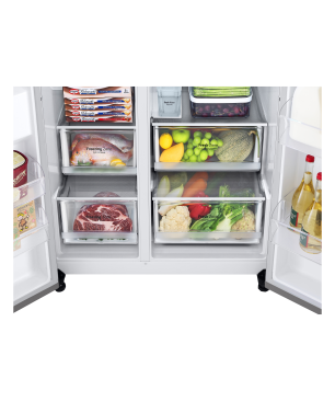 LG GSLV71PZTE Side-by-Side (E, 1790 mm hoch, Platinum Silver)