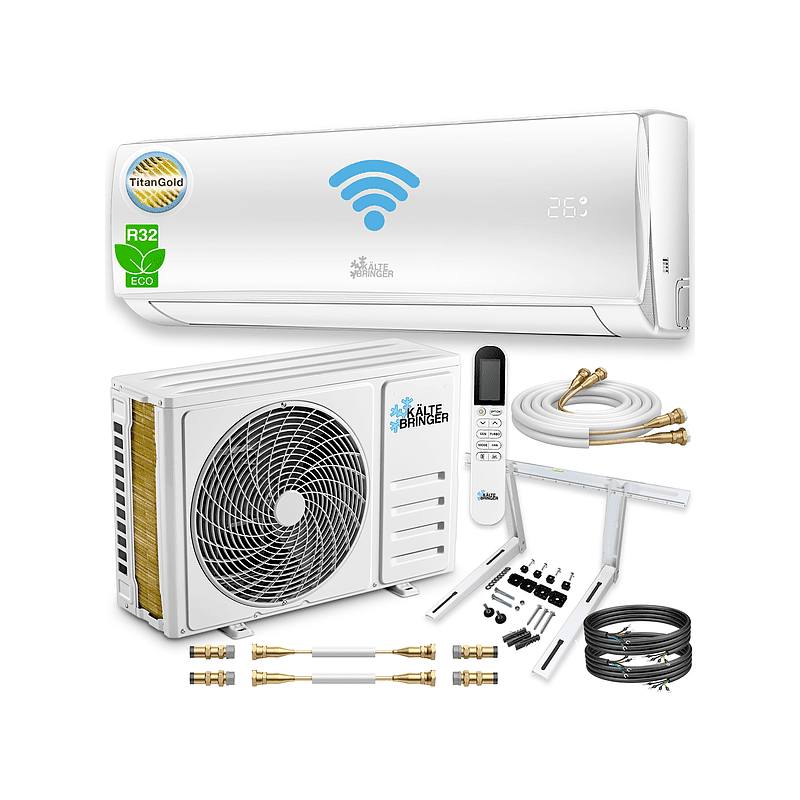 KÄLTEBRINGER KB34QCWH Quick Connect Split Klimagerät Weiß Energieeffizienzklasse: A++, Max. Raumgröße: 55 m²