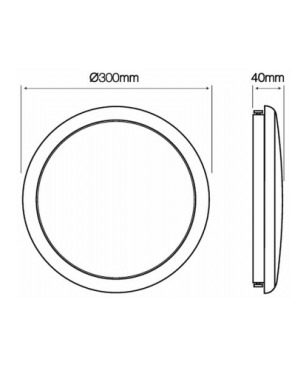 LED LINE 10 Stück 22W, 1870lm, mit Bewegungsmelder Rund LED Panel Neutralweiß