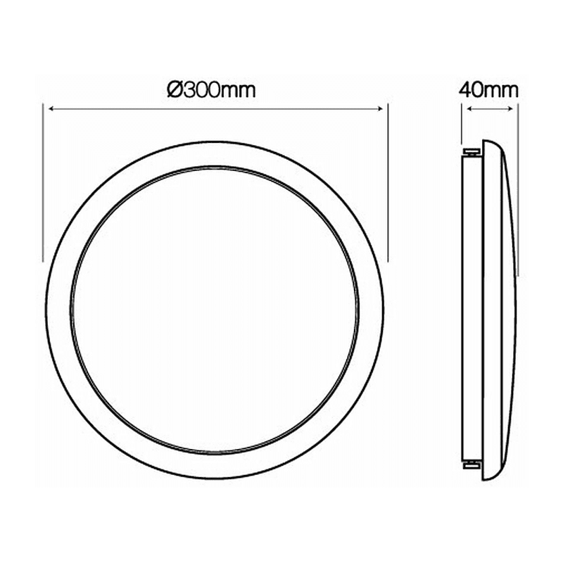 LED LINE 10 Stück 22W, 1870lm, mit Bewegungsmelder Rund LED Panel Neutralweiß
