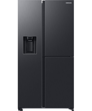 SAMSUNG RH68B8521B1/EG Side-by-Side (E, 1780 mm hoch, Premium Black Steel/Urban Silver)