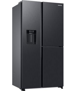 SAMSUNG RH68B8521B1/EG Side-by-Side (E, 1780 mm hoch, Premium Black Steel/Urban Silver)