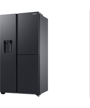 SAMSUNG RH68B8521B1/EG Side-by-Side (E, 1780 mm hoch, Premium Black Steel/Urban Silver)