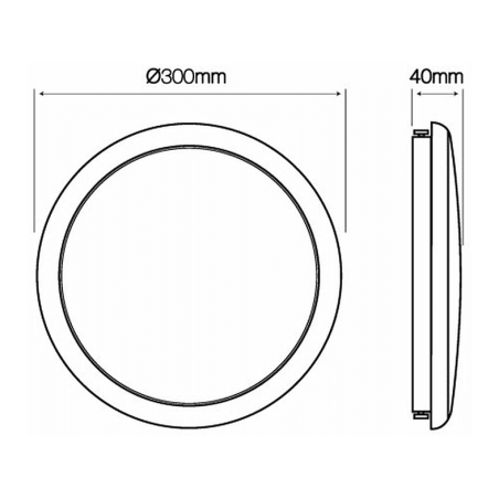 LED LINE 20 Stück 16W, 1360lm, mit Bewegungsmelder Rund LED Panel Neutralweiß