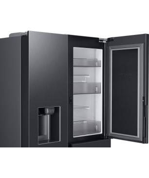 SAMSUNG RH68B8521B1/EG Side-by-Side (E, 1780 mm hoch, Premium Black Steel/Urban Silver)