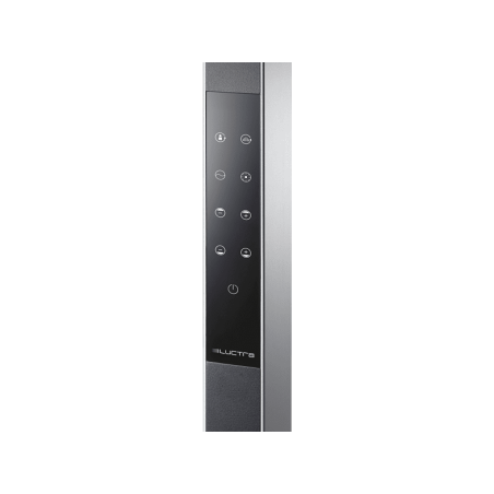 LUCTRA Vitawork 7 Sym. Dimmbar Stehleuchte, Silber/Schwarz
