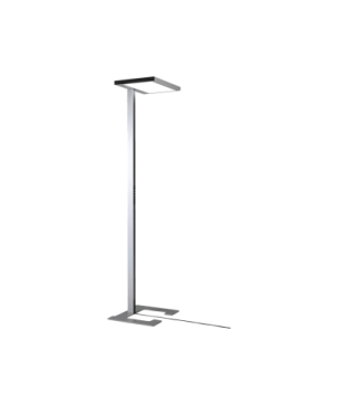 LUCTRA Vitawork 7 Sym. Dimmbar Stehleuchte, Silber/Schwarz