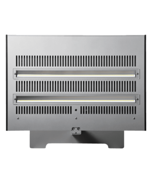 LUCTRA Vitawork 17 Sym. mit Sensorik Stehleuchte, Silber/Schwarz