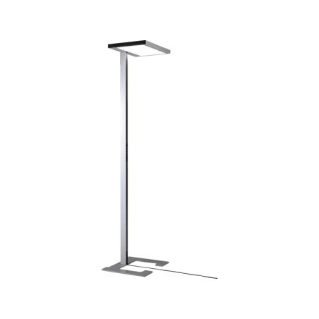LUCTRA Viawork 7 Sym. Mit Sensorik Stehleuchte, Silber/Schwarz